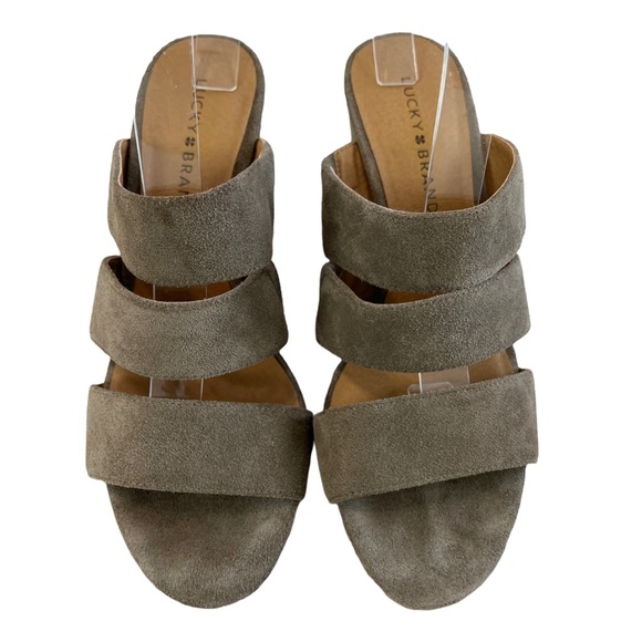 Lucky Brand Minna Suede Heel Size 8.5M - Picture 3 of 14